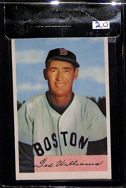 1954 Bowman Ted Williams Card BVG 2.0