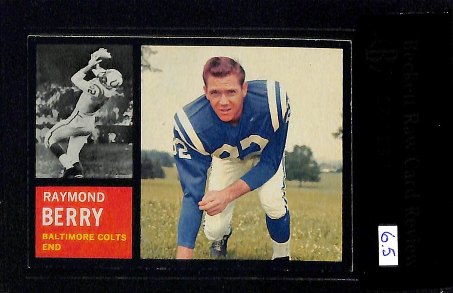 Lot Of 4 1962 Topps Football Cards W/ Berry BVG 