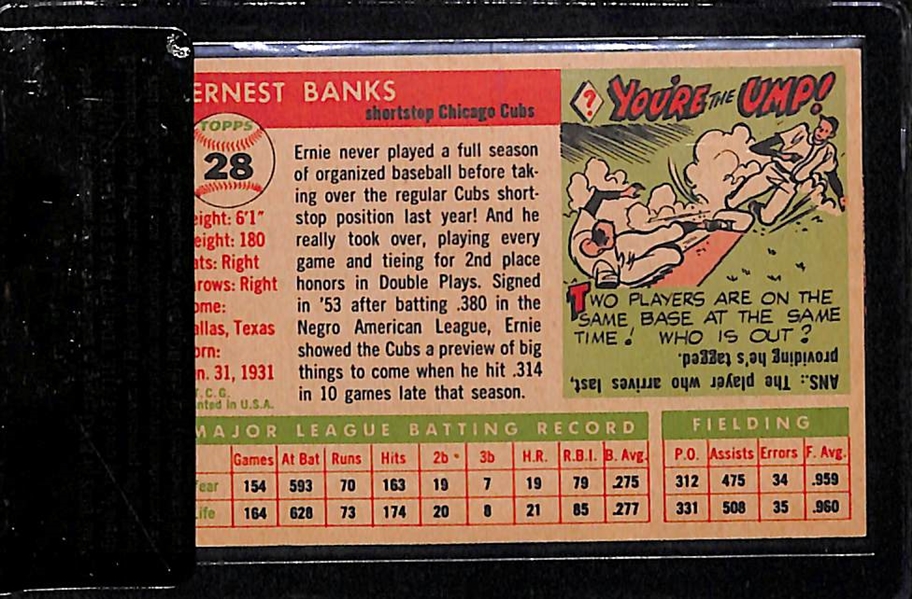 1955 Topps Ernie Banks Card BVG 6.0