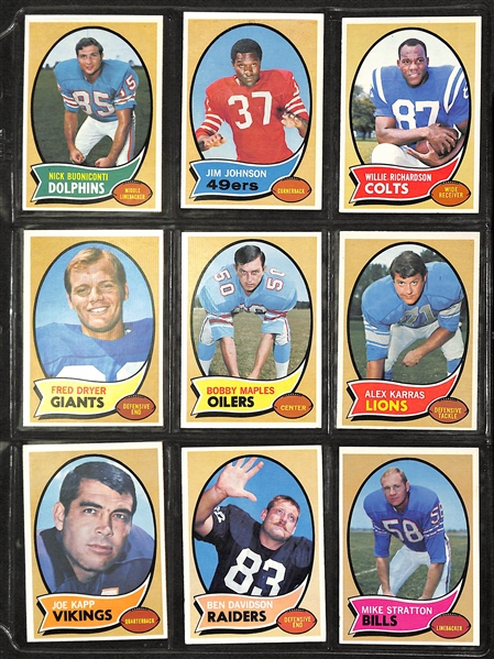 1970 Topps Football Complete Set