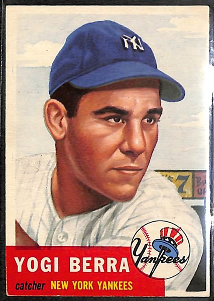 1953 Topps Yogi Berra #104 Card BVG 5.5