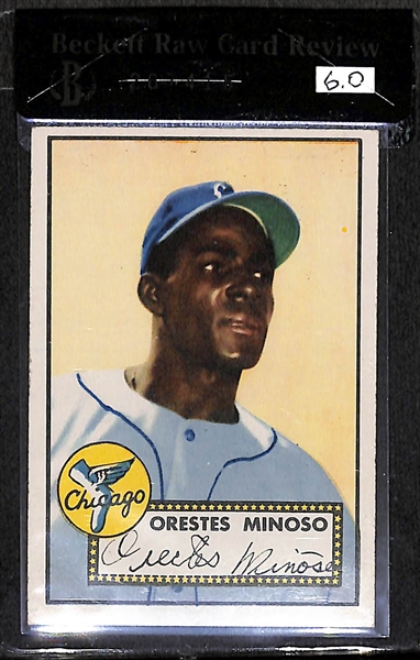 1952 Topps Orestes Minoso #195 Rookie Card - BVG 6.0