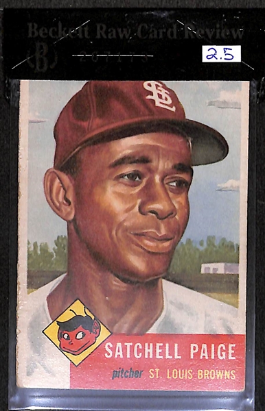 1953 Topps Satchell Paige #220 Card - BVG 2.5