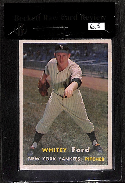 1957 Topps Whitey Ford #25 Card - BVG 6.5