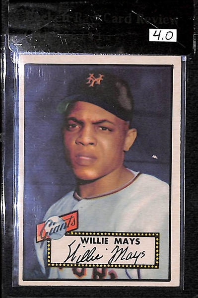 1952 Topps Willie Mays #261 Card BVG 4.0