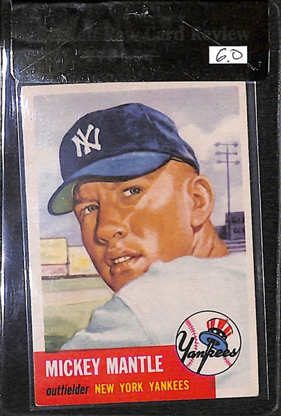 1953 Topps Mickey Mantle #82 Card BVG 6.0