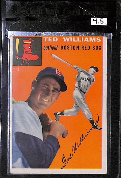 1954 Topps Ted Williams #1 Card BVG 4.5