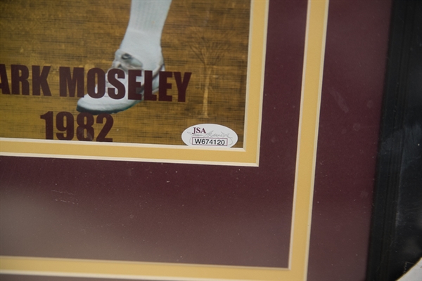 J. Theismann/L. Brown/M. Mosley Redskins Signed Framed Photo - JSA