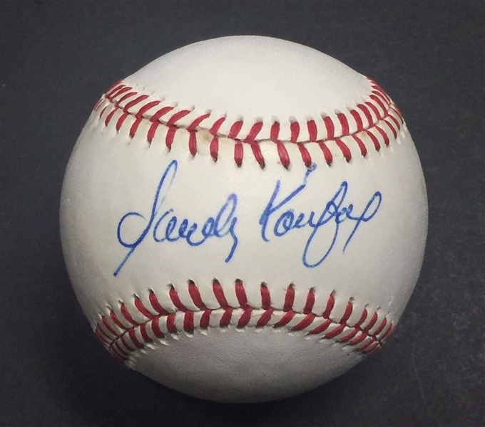 Sandy Koufax Single Signed Rawlings Official National League Baseball - JSA