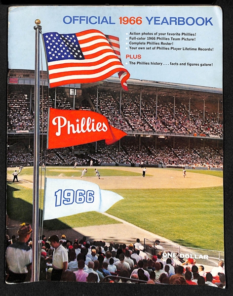 Vintage Philadelphia Phillies Memorabilia Lot w. 1960's Pennant