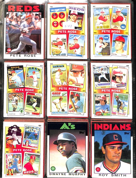 Lot Of 5 Complete Baseball Card Sets w. 1987 Topps, 1988 Topps, 1986 Topps, 1986 Donruss Rookies, and 1986 Fleer Update Set