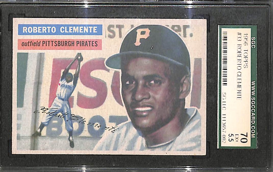 1956 Topps #33 Roberto Clemente SGC 5.5 
