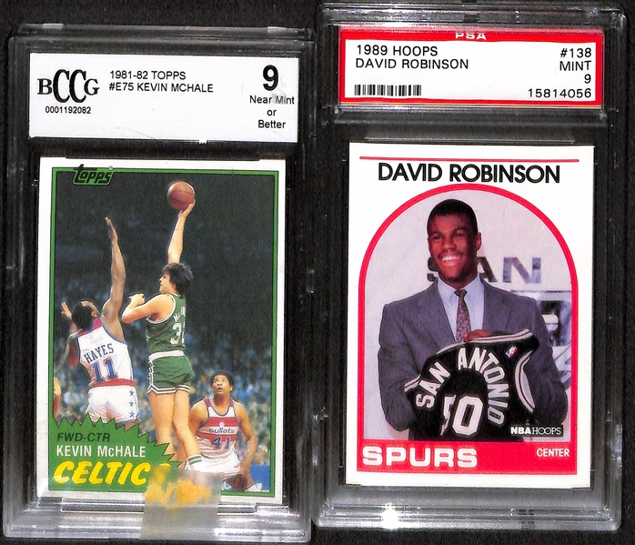 Lot Of 5 Basketball Graded Rookie Cards From 1980's w. Chris Mullins