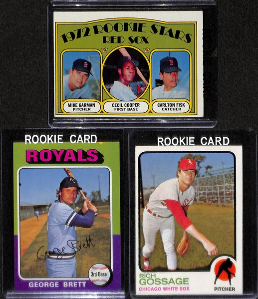 Lot Of 5 Baseball Stars Rookie Cards w. Johnny Bench