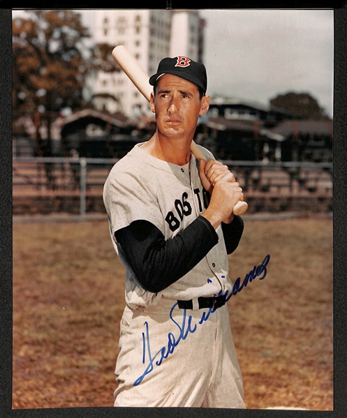 Ted Williams Signed 8 x 10 Photo - JSA