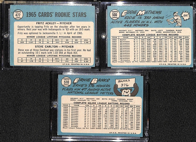 Lot Of 3 1965 Topps Cards w. Steve Carlton Rookie