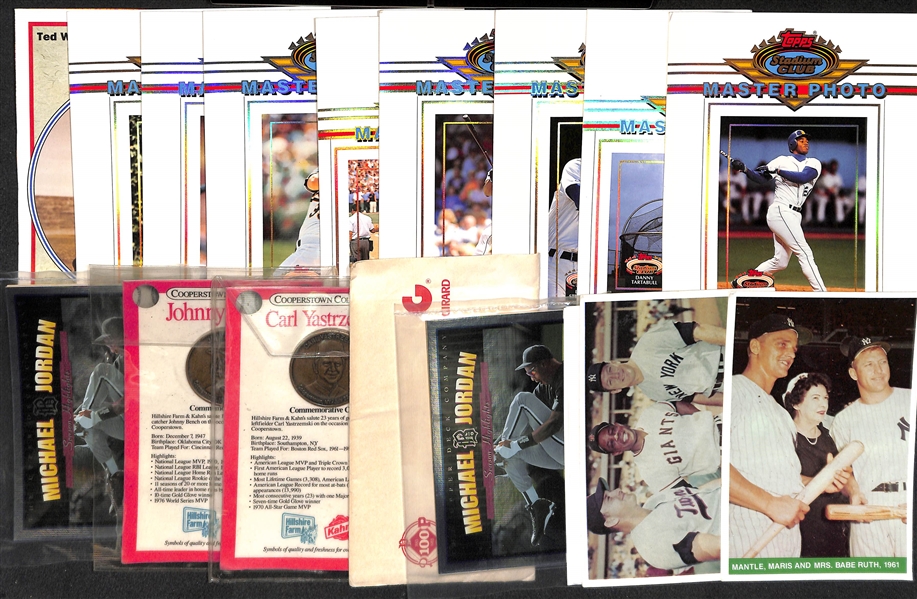 Mixed Sports Cards, Inserts, & Stickers Lot