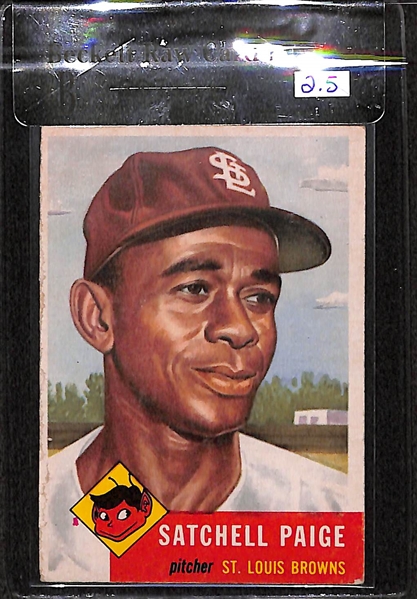 1953 Topps Satchell Paige Card BVG 2.5