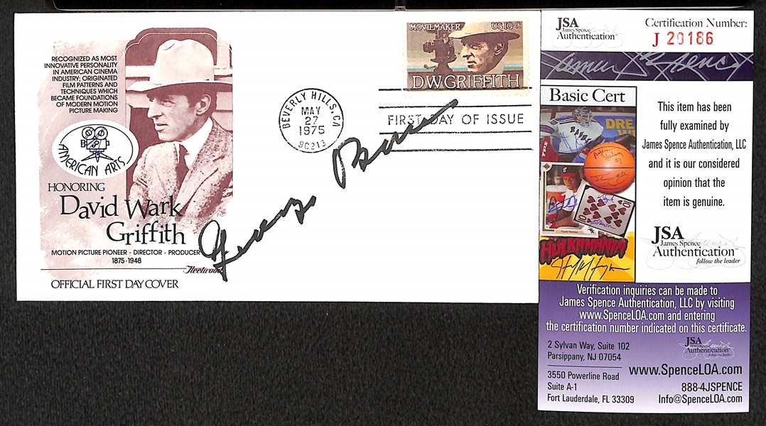 George Burns Signed First Day Cover - JSA