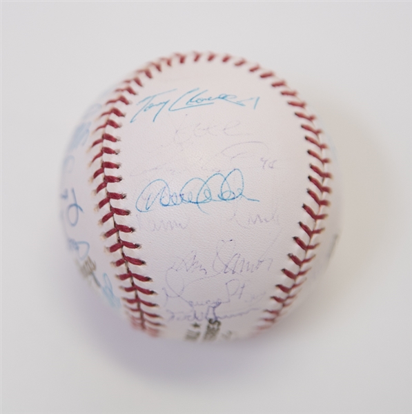 2001 New York Yankees Team Signed World Series Baseball w/Jeter - JSA LOA