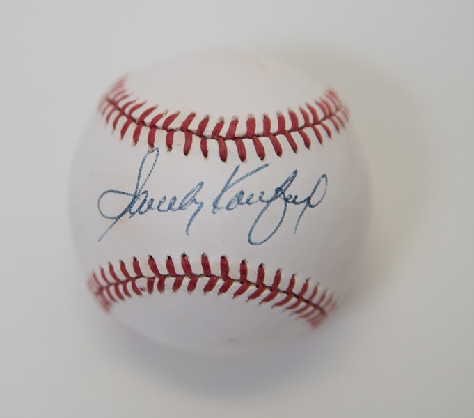 Sandy Koufax Single Signed Official National League Baseball - JSA LOA