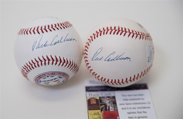 Richie Ashburn & Robin Roberts Signed Baseballs - JSA