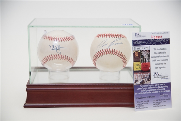 Mark McGwire & Jose Canseco Signed Baseball Display - JSA