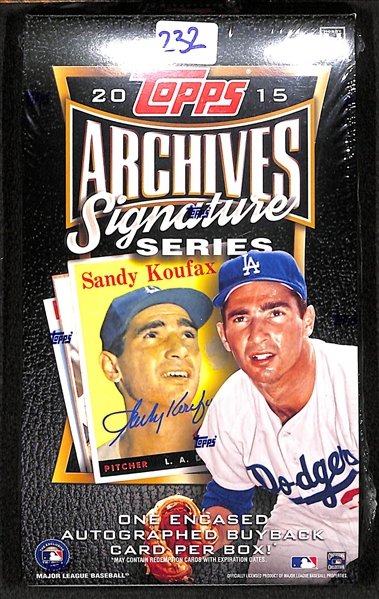 2015 Topps Archives Signature Series Baseball Hobby Box - Sealed