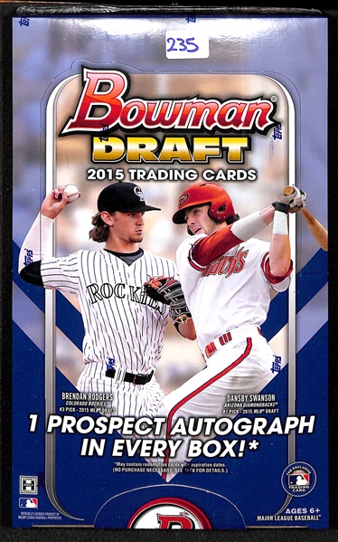 2015 Bowman Draft Baseball Hobby Box - Sealed