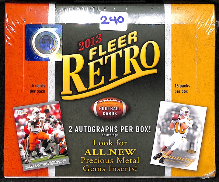 2013 Fleer Retro Football Hobby Box - Sealed