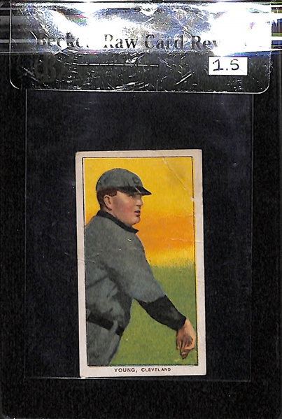 1909-11 T206 Cy Young - Hand Shows - Piedmont Back - BVG 1.5
