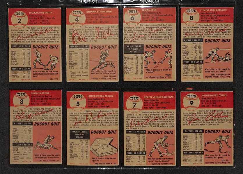 Lot Of 16 1953 Topps Baseball Cards w/ Luke Easter