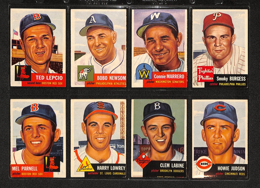 Lot Of 16 1953 Topps Baseball Cards w/ Luke Easter