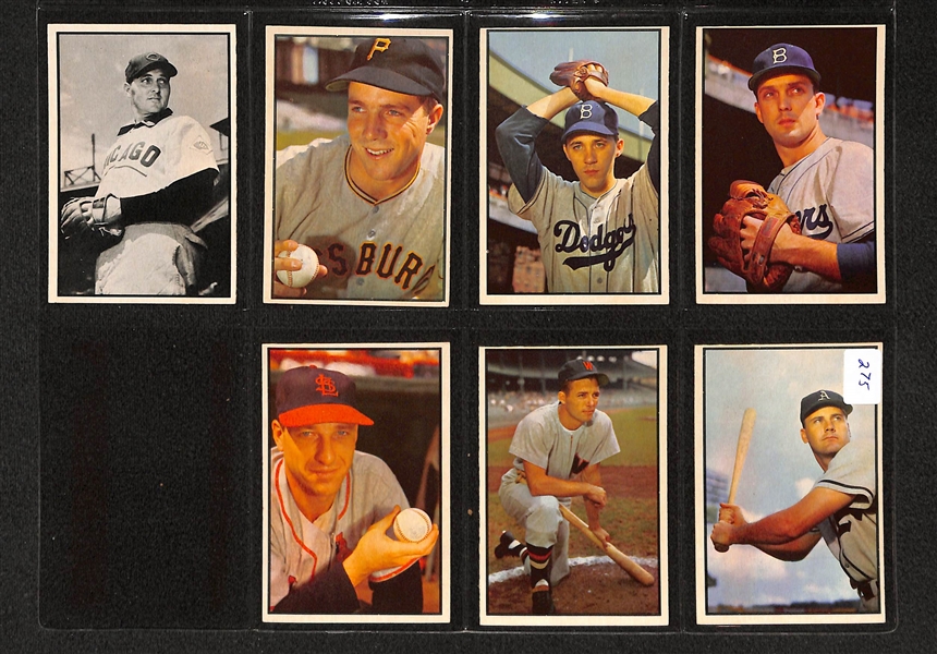 Lot Of 15 1953 Bowman Baseball Cards w/ Richie Ashburn & Phil Rizzuto