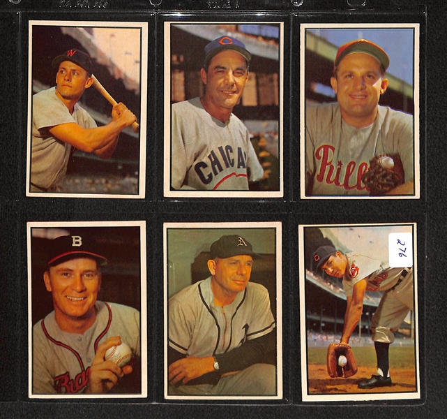 Lot Of 14 1953 Bowman Baseball Cards w/ Nellie Fox