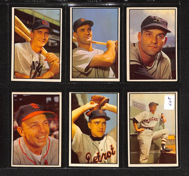 Lot Of 14 1953 Bowman Baseball Cards w/ Robin Roberts & Ted Kluszewski