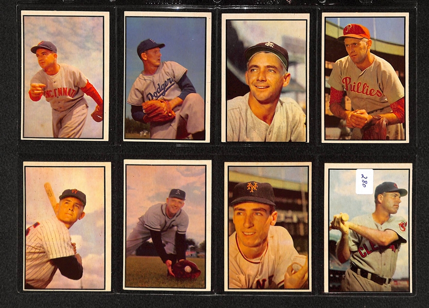 Lot Of 16 1953 Bowman Baseball Cards w/ Pete Runnels