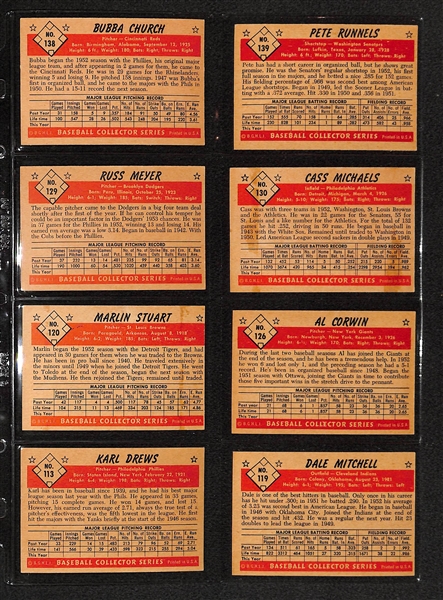 Lot Of 16 1953 Bowman Baseball Cards w/ Pete Runnels