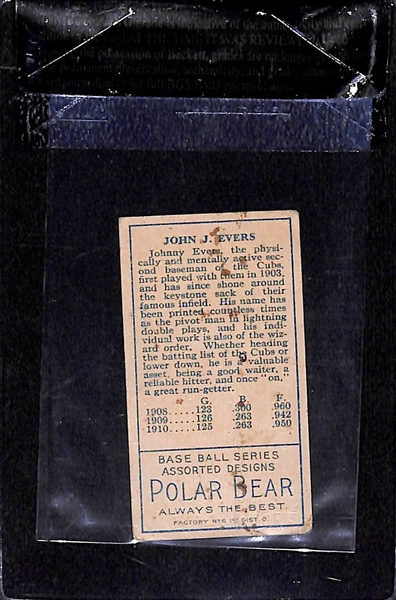 1911 T205 John Evers - Polar Bear Back - BVG 2.0
