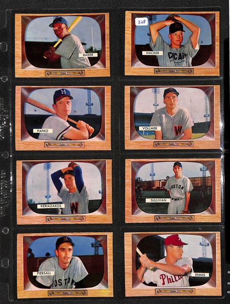 Lot Of 22 1955 Bowman Baseball Cards w/ Hot Wilhelm & Phil Rizzuto