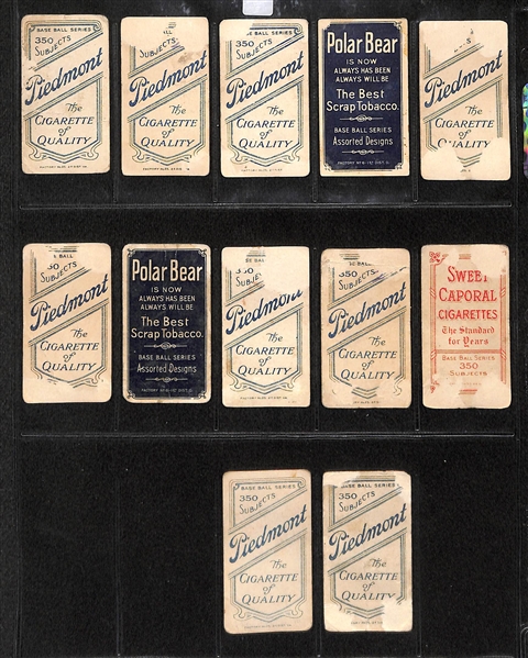 Lot of 12 T206 Baltimore Minor League Cards w. Rabbit Slagle, Adkins, Cassidy
