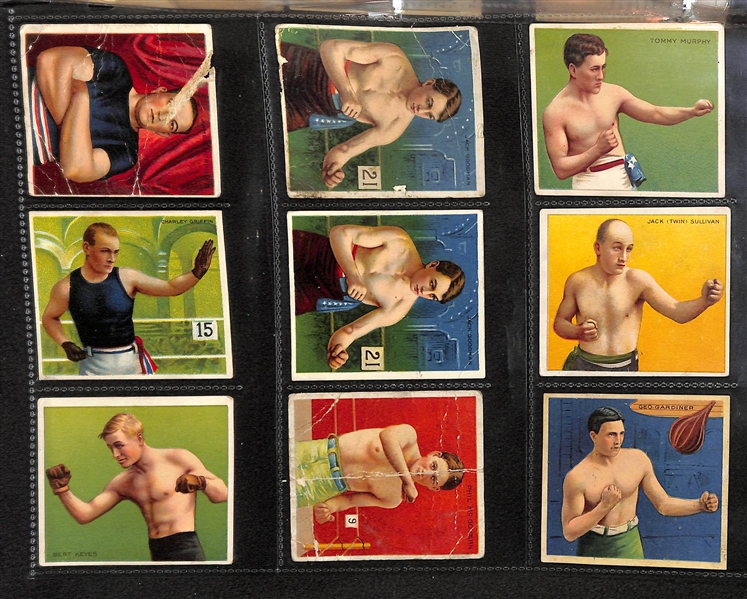 Lot Of 45 Early 1900's Boxers & Athletes Cards w/ Marvin Hart