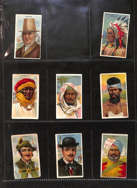 Lot Of 46 1910 T113 Types Of Nations Cards (Almost Complete Set)  & More