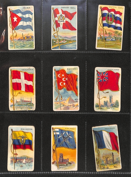 Lot Of 187 1910 T59 Flags Of All Nations (Almost Complete Set}