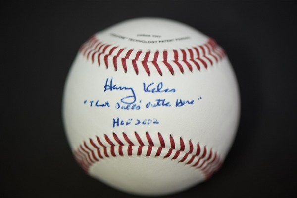 Harry Kalas Signed & Inscribed Baseball - JSA