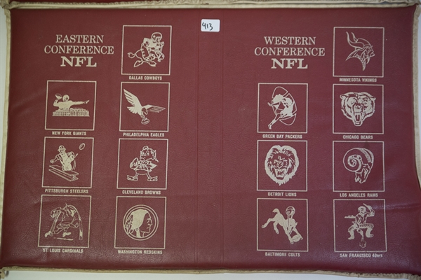 1960's NFL Football Seat Cushions - Lot Of 2 