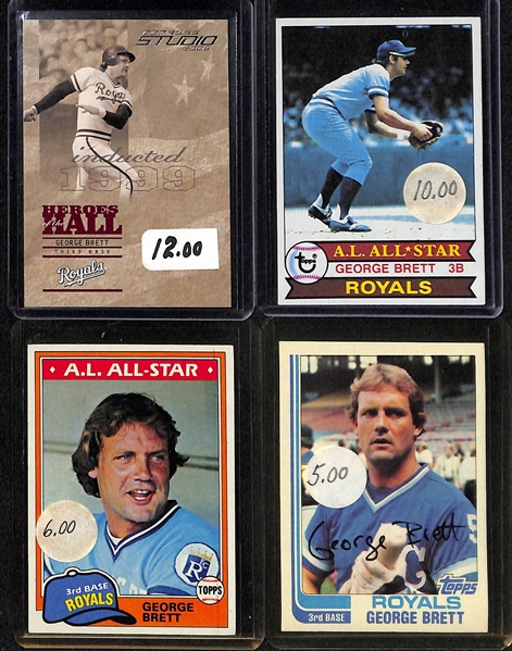 Lot Of 100 George Brett Cards From 1975-1990s