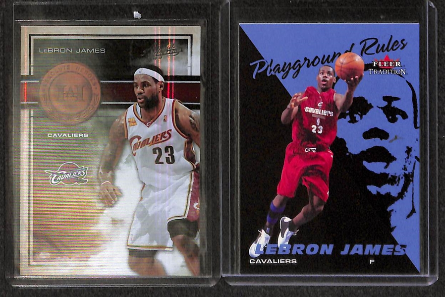 Lot Of 11 LeBron James Rookie & Parallel Cards