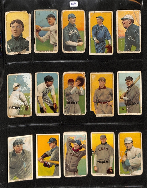 Lot Of 31 T206 Mixed Teams Cards (In Poor Condition) w. Addie Joss