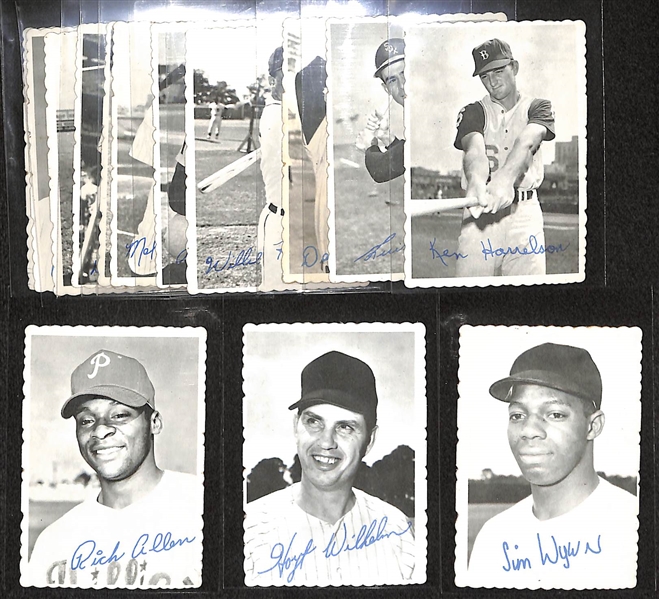 Lot Of 60 Topps Insert Cards From 1963-1970 w. Clemente Embossed